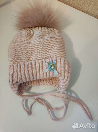 Шапка детская зимняя 74р 6-9месяцев