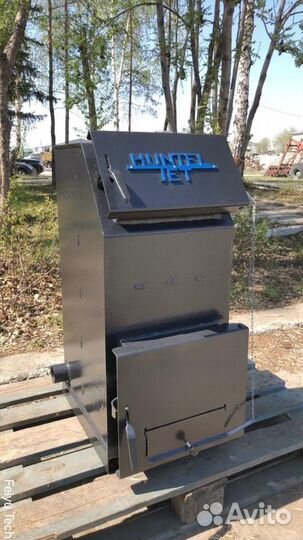 Твердотопливный котел с увеличенной топкой