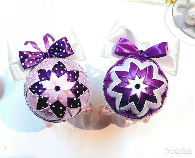 Шары новогодние в стиле Артишок