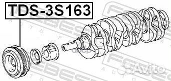 Шкив коленвала TDS-3S163 Febest