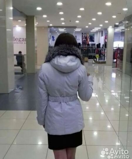 Парка женская с натуральным мехом 36/42