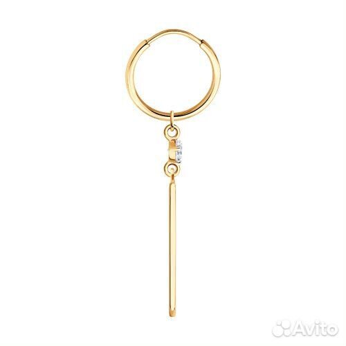 Серьга sokolov из золота, 170062