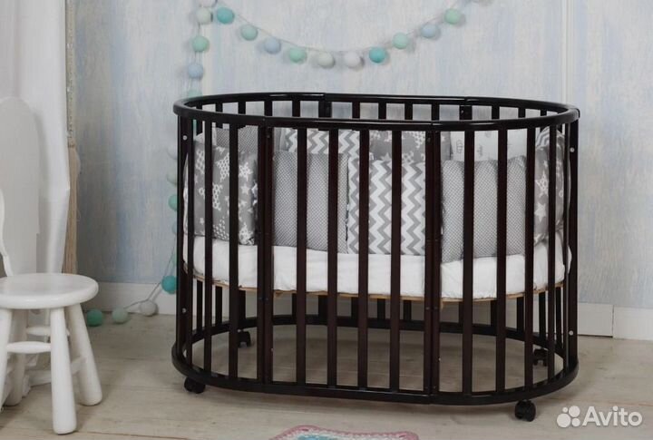 Кроватка люлька для новорожденных детская 7 в 1