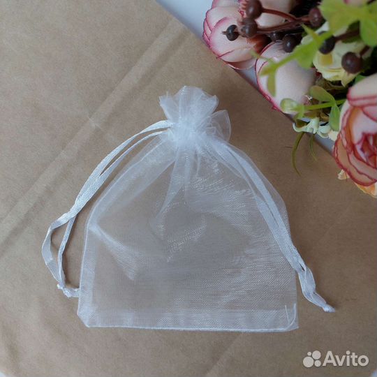 Мешочки из органзы, белые