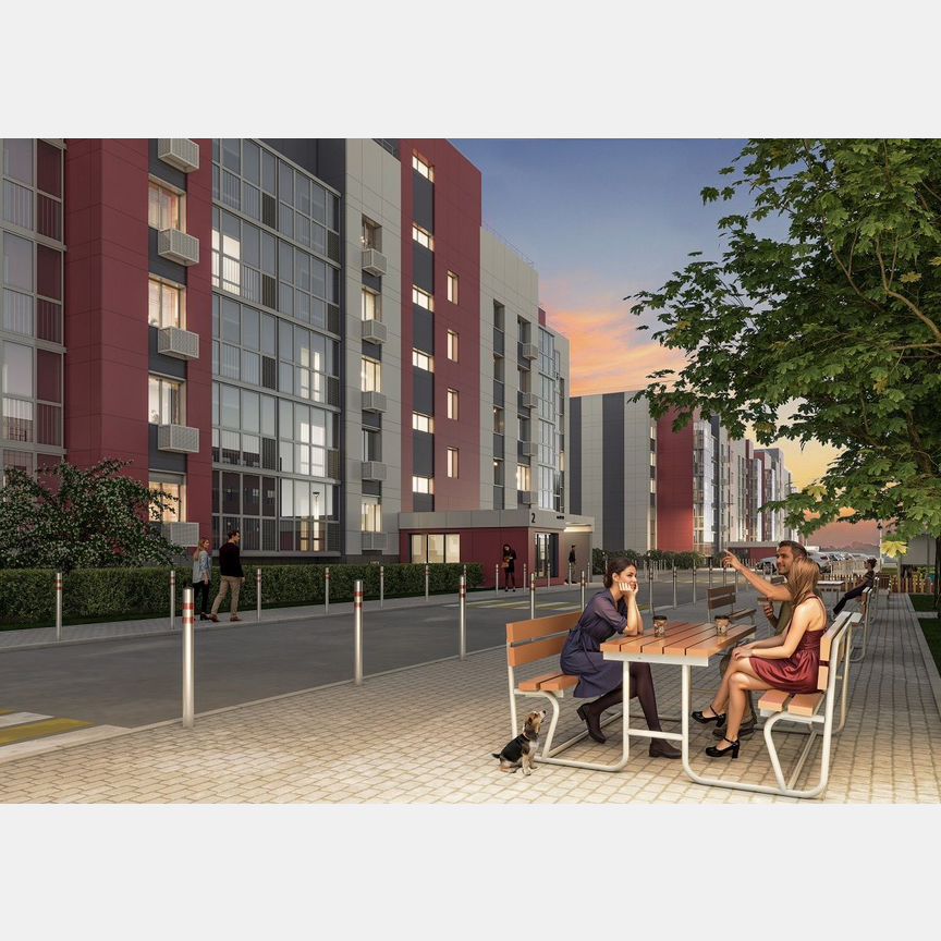 2-к. квартира, 54,3 м², 4/5 эт.