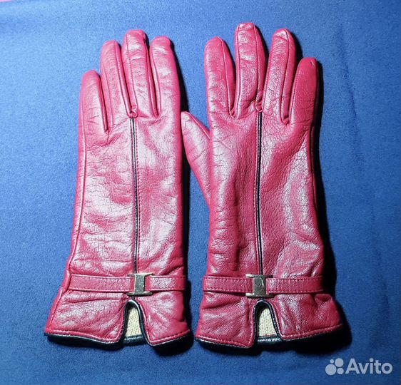 Перчатки из кожи и искусств. замши разм.7 и 6,5