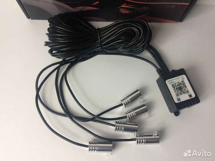 Неоновая светодиодная подсветка для салона авто