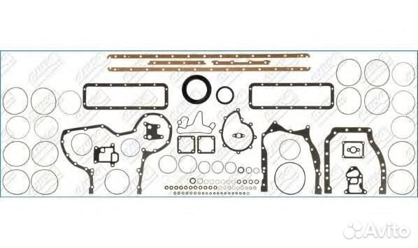 Компл.прокладок нижний Scania 54107200 Ajusa