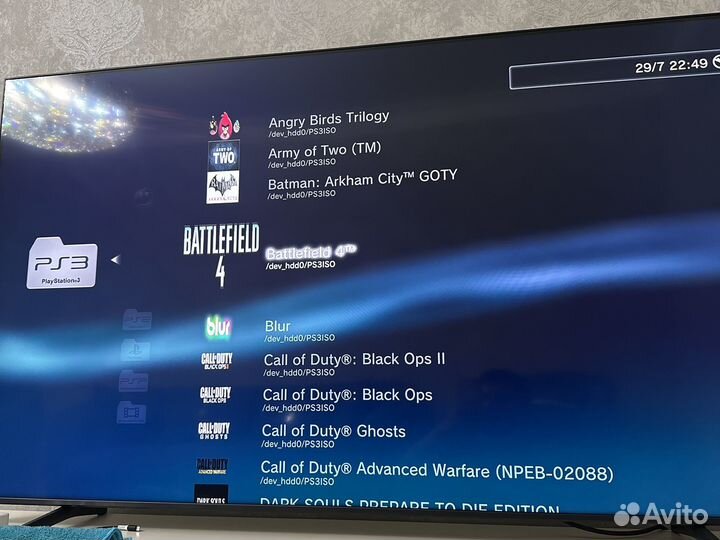 Sony PS3 прошитая +45 игр