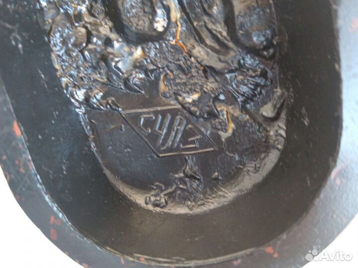 Советская статуэтка конь у плетня чугун счлз, СССР