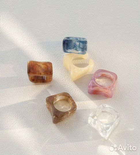 Кольца из смолы shein