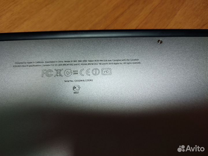 Apple MacBook Air 13 2011 A1369