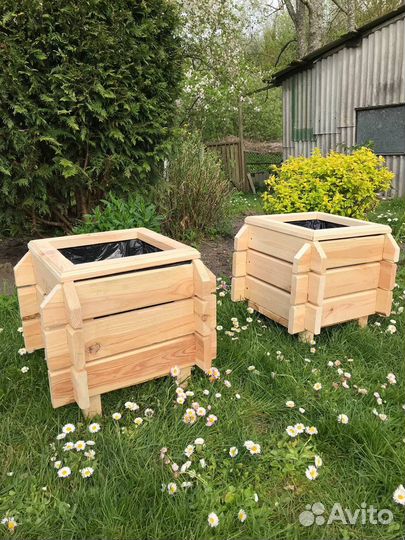 Вазоны для цветов из дерева