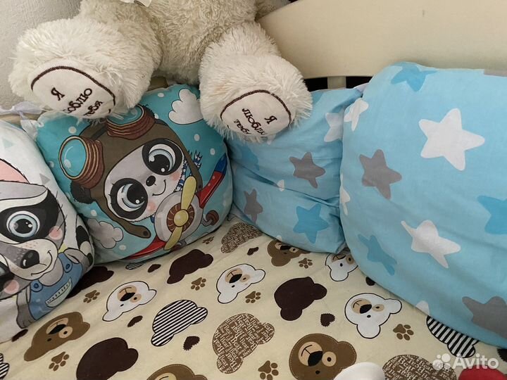 Бортики в кроватку бу