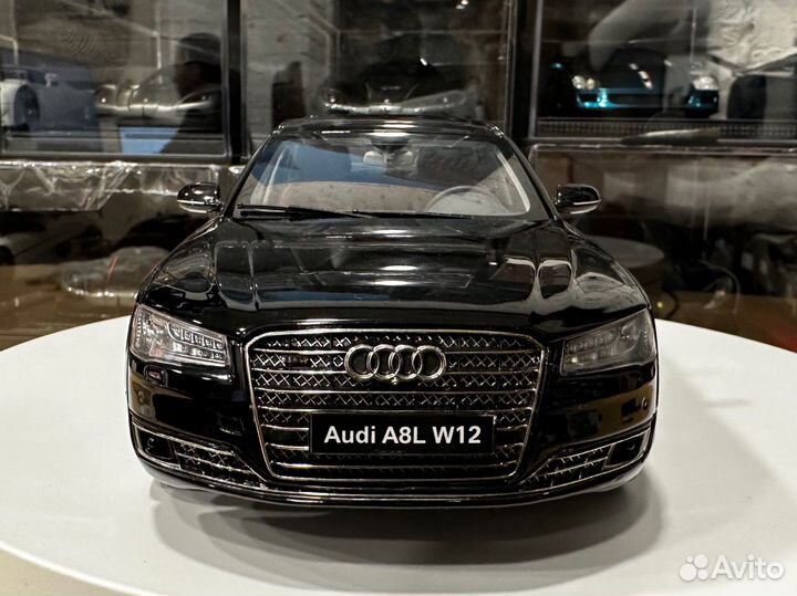 Kyosho Audi A8 W12 2014 Phantom (09232BK) 1:18