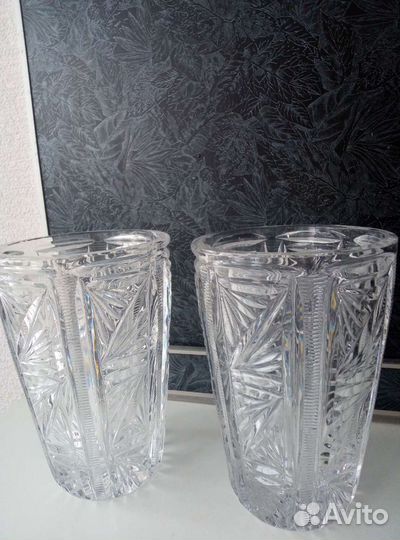 Ваза хрустальная