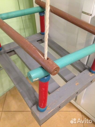 Качели детские деревянные