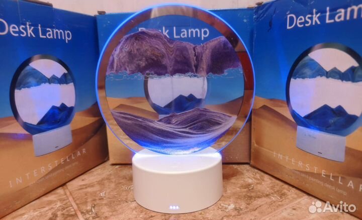 Светильник ночник 3D Живая картина Пески декор