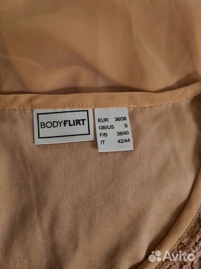 Шифоновое платье с кружевом 42-44 Bodyflirt