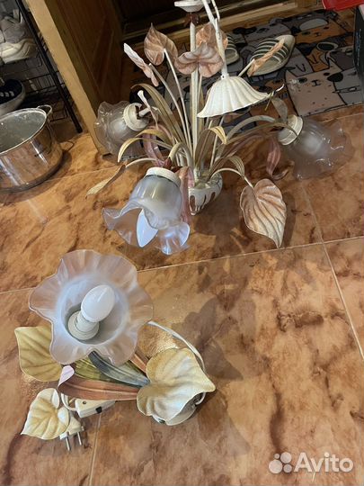 Люстра потолочная и бра e14