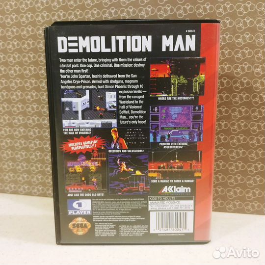 Demolition Man Sega Genesis оригинал