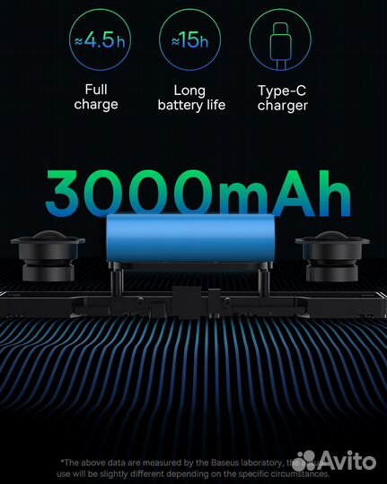 Портативная Bluetooth колонка Baseus, 20Вт, стерео