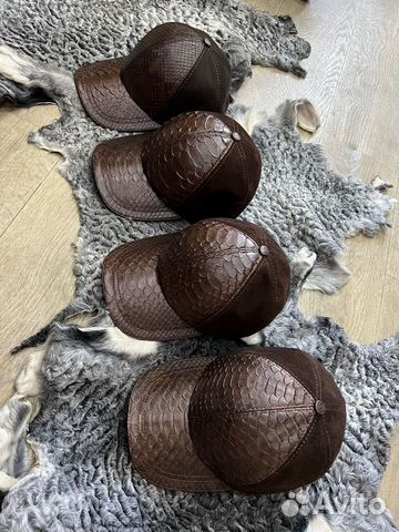 Кепки Питон Замша