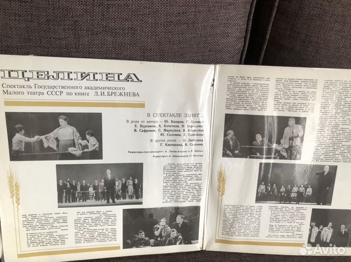 Спектакль на пластинке