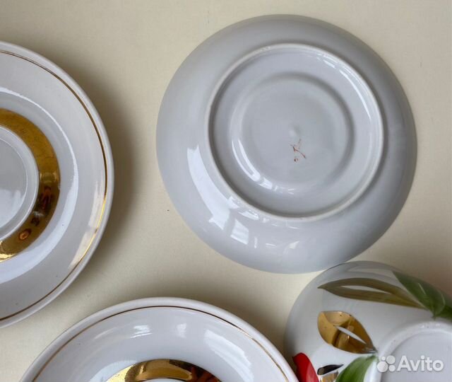 Чайные пары, сахарница, Краснодар з-д Чайка,1980-е