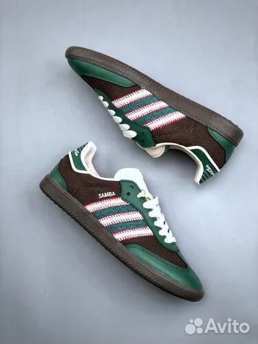 Notitle x Adidas Samba Maroon Green