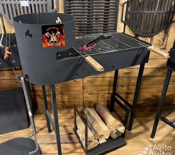 Мангалы с круглым подказанником