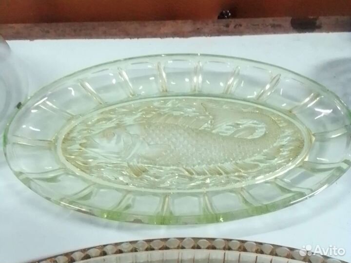 Селедочница стекло СССР