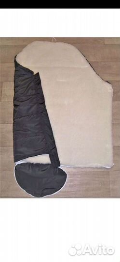 Зимний конверт в коляску на овчине