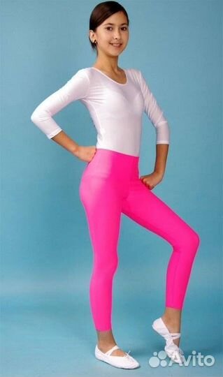 Л 2.02 Лосины детск.розовый (152-80-63 / 12 лет)