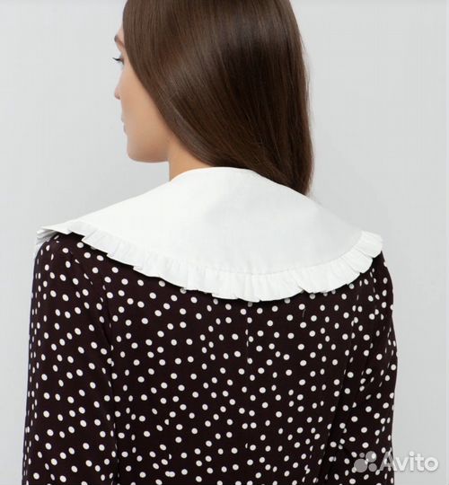 Воротник хлопковый кружевной новый