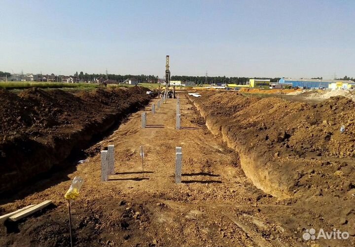 Фундамент на жб сваях