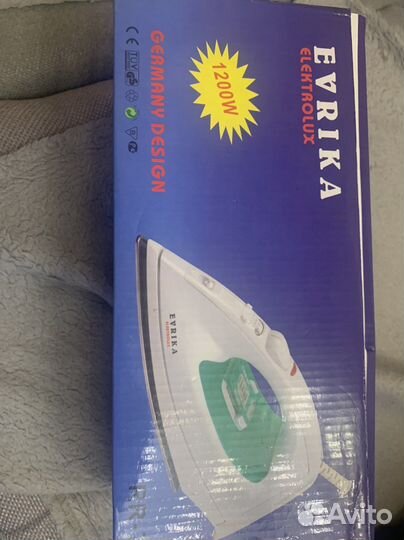 Утюг evrika electrolux