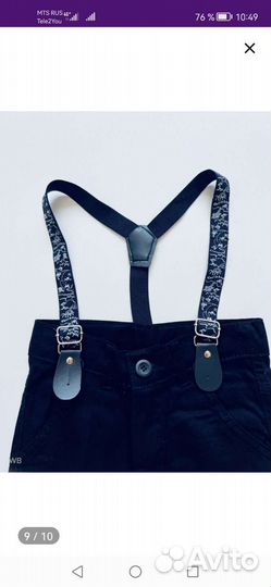 Костюм для мальчика с бабочкой и подтяжками