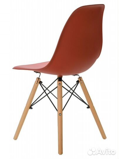 Стул в стиле eames DSW,кирпичный