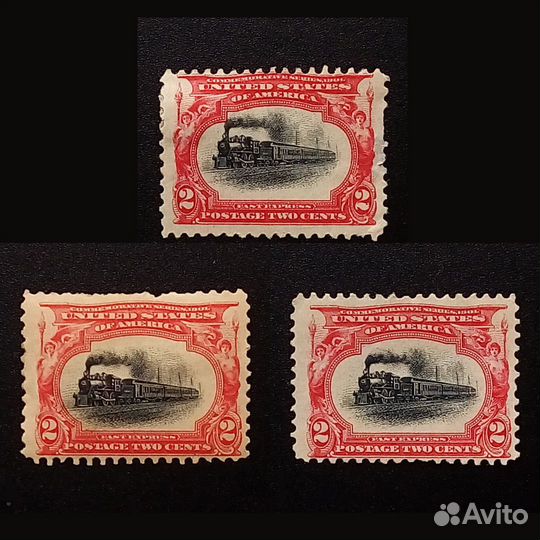 1901 США Марки Поезд