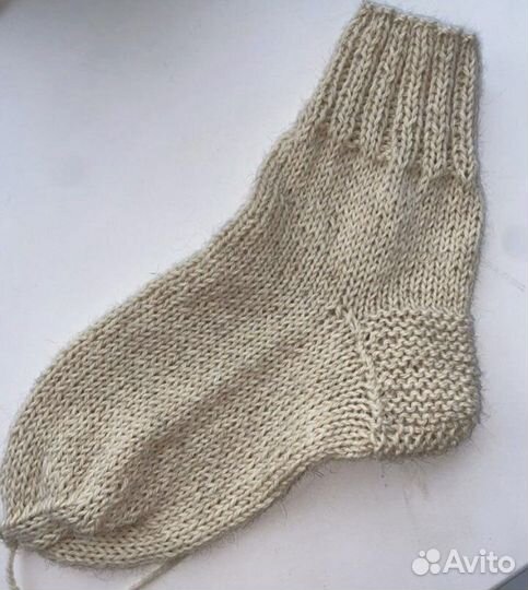 Вязанные шерстяные носки