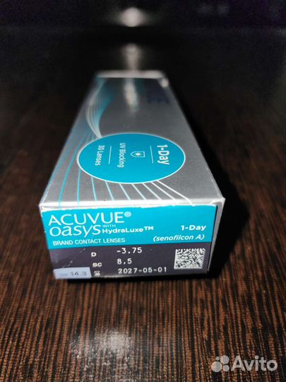 Однодневные контактные линзы Acuvue Oasys - 3,75