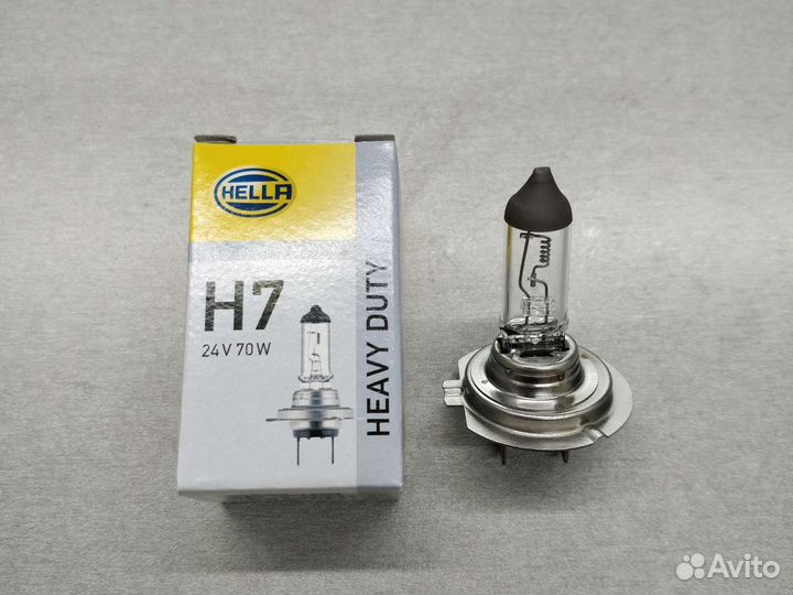 Лампа H7 24V 70W Hella MB Actros MAN F2000 Scania