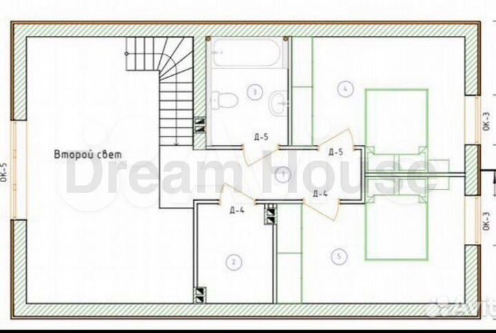 Дом 104 м² на участке 5 сот.