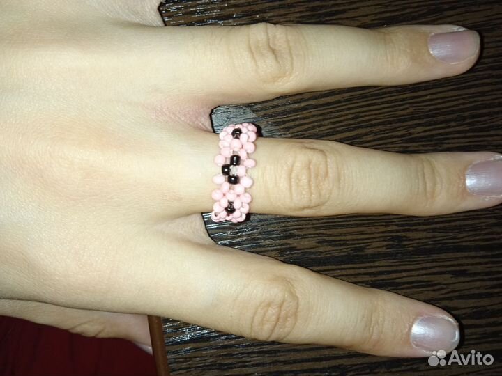 Кольцо из бисера