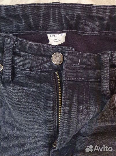 Джинсы утепленные на мальчика, 158 см