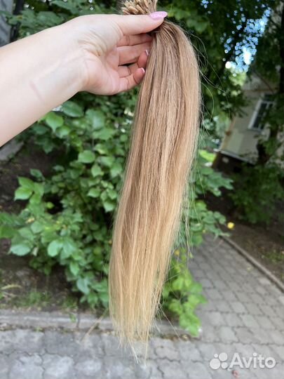 Волосы для наращивания блонд бу
