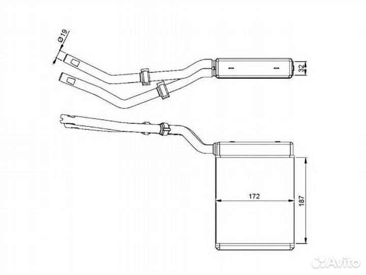 Радиатор отопителя салона mazda 3 03-08/mazda 5 05