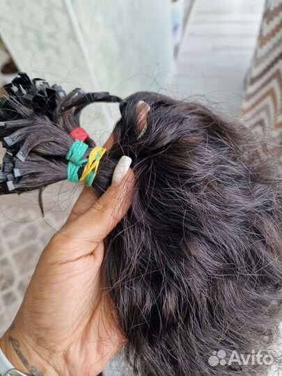 Волосы для наращивания 60 см кудря