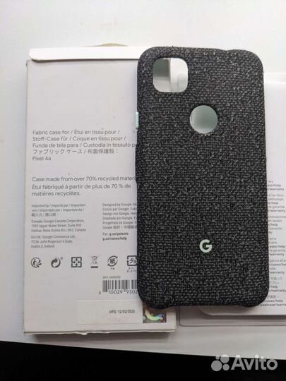 Оригинальный чехол на Google Pixel 4a